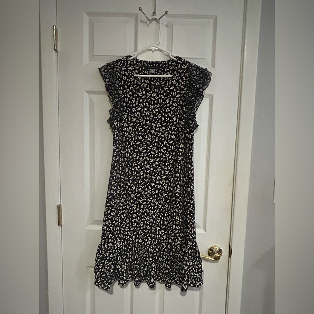 Michael MK black white floral dress